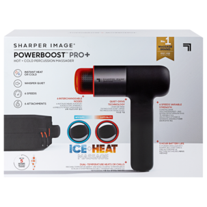Sharper Image Powerboost Pro+ massagepistol, 6 munstycken