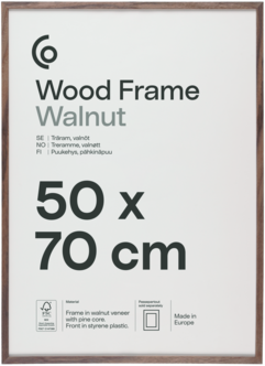 Fotoramme av FSC-merket tre på 50 x 70 cm