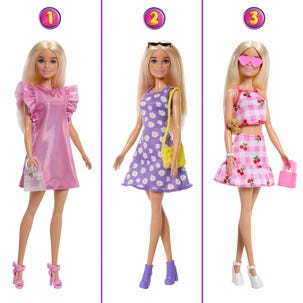 Barbie med drömgarderob, från 3 år