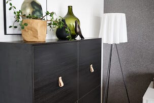 Lærknott Ari natur, 65 mm