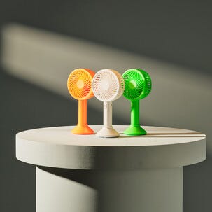 Håndvifte med USB og bordstativ