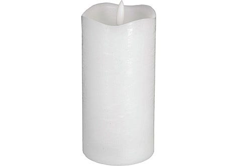 LED-kynttilä ajastimella, valkoinen