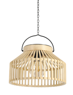 Taklampa solcell hängande bambu Northlight, 30 cm