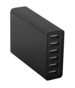 USB multilader med 6 porter