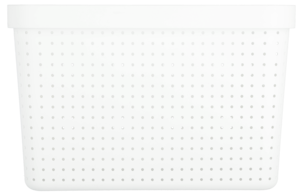 Förvaringskorg Neat vit, återvunnen plast