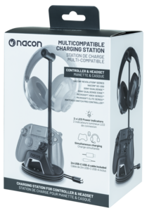 Nacon ladestativ til headsett og spillkontroll