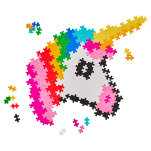 Plus Plus Puzzle By Number Unicorn 250 bitar, från 5 år