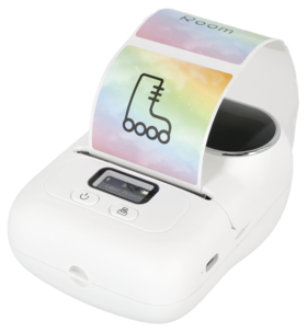 BT M110-, BT M220-etiketter, 5 x 5 cm, regnbue, 150-pakning