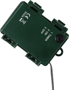 Stor dørkrans, krans av kunstlerk med LED-lys, 50 cm