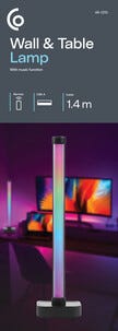 Exibel 360 RGB bord- och vägglampa med fjärrkontroll, 41 cm