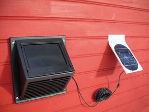 Sunwind MiniVent solcelledrevet vifte med separat solcellepanel