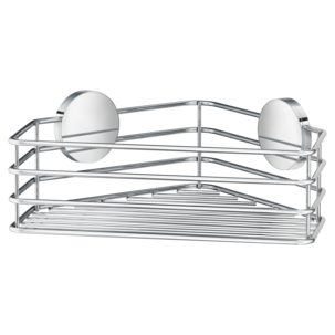 Beslagsboden duschkorg hörn självhäftande, rostfritt stål