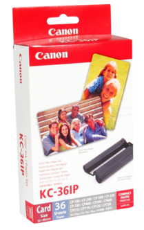 Canon KC-36IP, visittkortpapir og refill med fargefolie