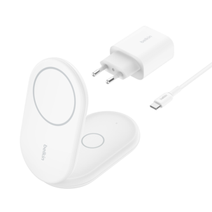 Belkin BoostCharge 2-i-1 laddstation, WIZ028vf
