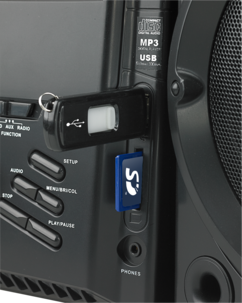 Musikkanlegg med CD/MP3/DVD/MPEG4-spiller, 7