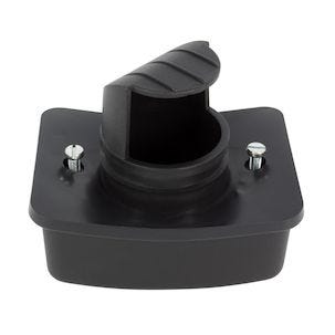 Slangfäste i dammbehållaren