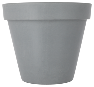 Kukkaruukku komposiittimateriaalia, harmaa, sisä- tai ulkokäyttöön