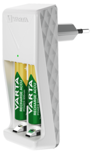 Varta Mini Charger batteriladdare, 2100 mAh