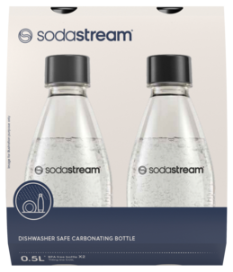 SodaStream Fuse-flaske, oppvaskmaskinsikker 0,5 liter, 2-pakning