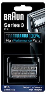 Braun 31S Series 3, rakhuvud silver 