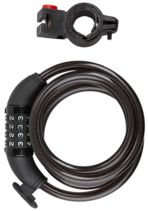 Cykellås med vajer och kodlås Asaklitt