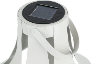 Northlight solcellslykta metall med handtag, grå