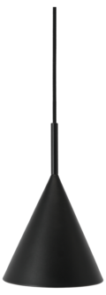 Northlight Cone lampe og vekstlys til vindu, svart