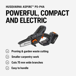 Husqvarna Aspire batteridriven grensåg P5, inkl. batteri