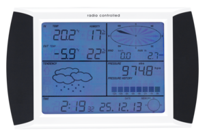 Väderstation med pekskärm