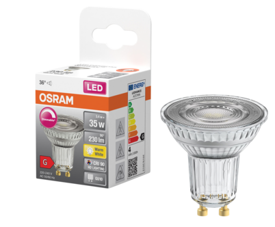 Dimringsbar LED-lampa GU10 Osram
