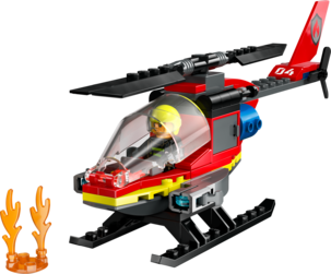 LEGO City Brandräddningshelikopter 60411, från 5 år