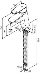 Tvättställsblandare Damixa Jupiter