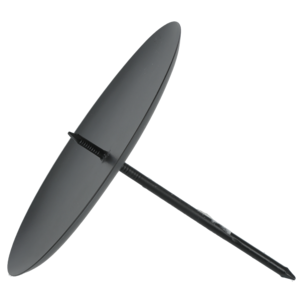 Ljushållare blockljus metall, svart 106 mm