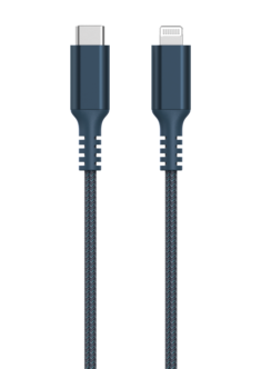Tygklädd USB-C till Lightning laddkabel för iPhone 1,5m Clas Ohlson