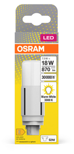Kompaktlysrör LED G24d 7,5 W varmvit, Osram