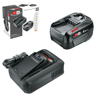 Bosch batteri och laddare 18 V 1 x 4,0 Ah AL 18V-44