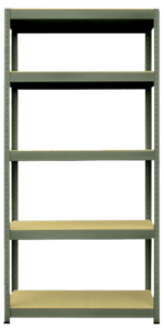 Hylla metall för garage eller förråd, 5 hyllplan