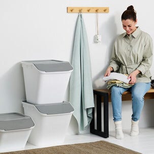 SmartStore Collect Stack-it sorteringsbeholder med lokk