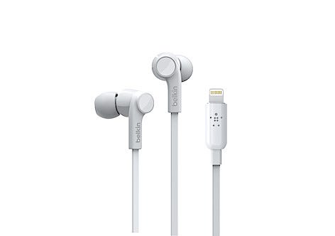 Hörlurar med mikrofon och Lightningkontakt, Belkin  Rockstar