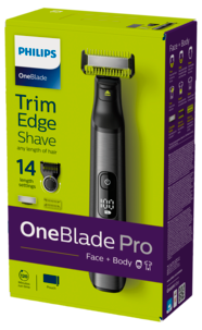 Philips OneBlade Face and Body QP6550/15, skjeggtrimmer