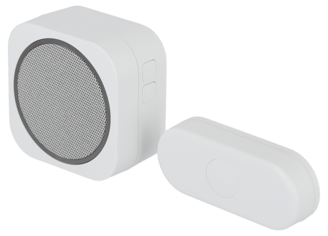 Langaton ovikello, jossa painonappi, paristokäyttöinen