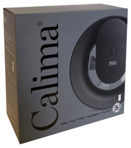 Pax Calima badrumsfläkt fuktstyrd, för vägg och tak