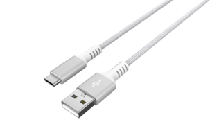 Stoffkledd USB C kabel 1,5m USB-A til USB-C Clas Ohlson