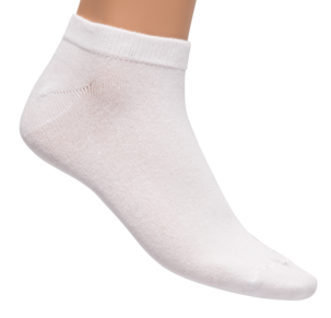 Ankelsocka vit, 5-pack
