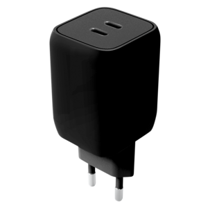 USB-C-laddare Dual Port GaN 65 W, 1 m kabel