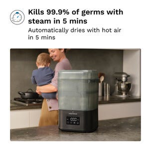 Baby Brezza SuperQuick sterilisator med tørking