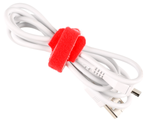 Kabelholder med borrelås, 5 stk/pk