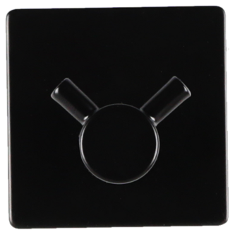 Kylpyhuoneen koukku itsekiinnittyvä, kaksiosainen, musta