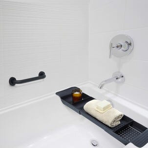 Badkarshandtag vägg, 33 cm