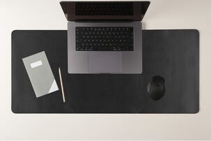 Stor musmatta, skrivbordsunderlägg konstläder 90 x 40 cm